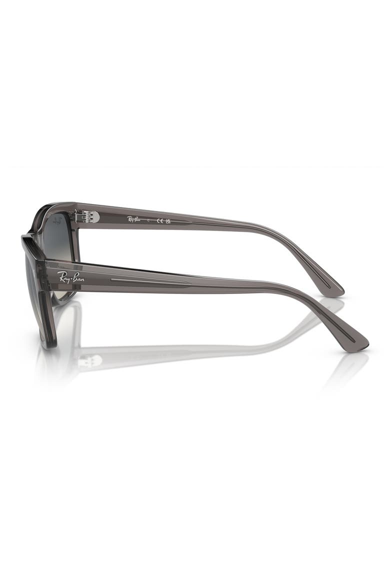 56mm Gradient Square Sunglasses, Alternate, color, GREY FLASH