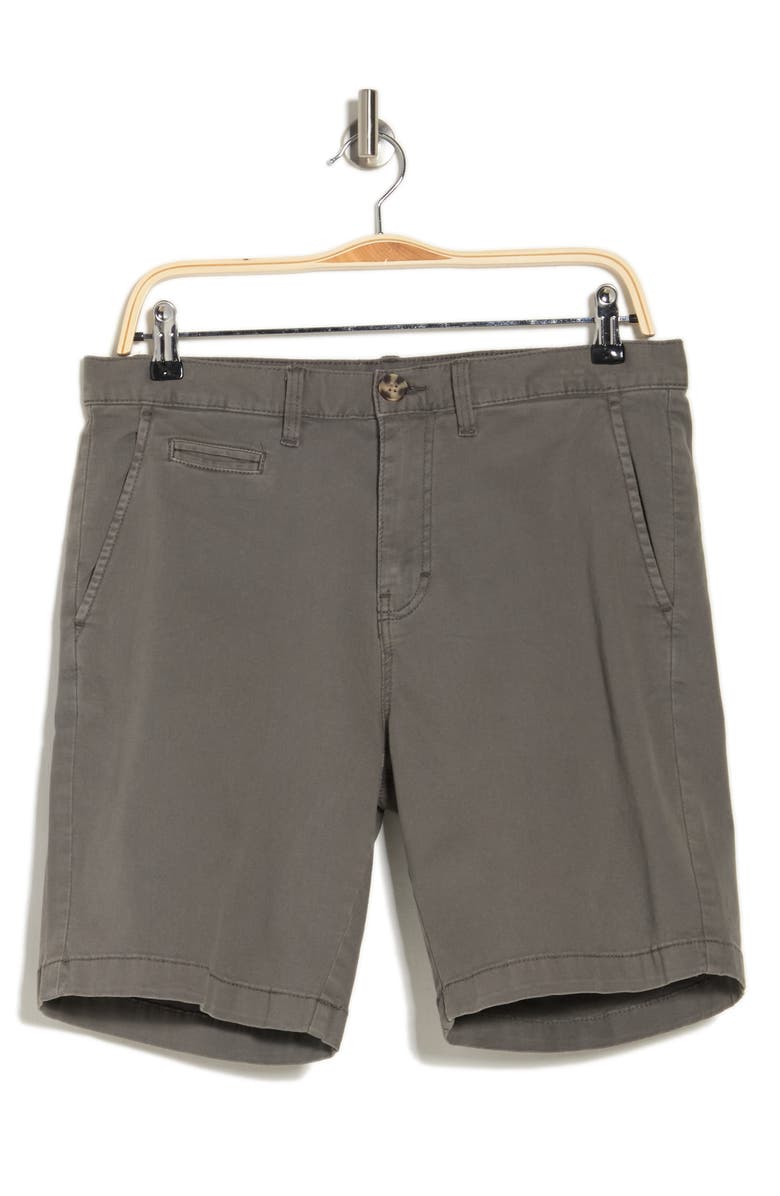 14th & Union Wallin Stretch Twill Chino Shorts, Alternate, color, Grey Castlerock
