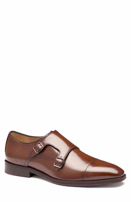 Johnston & Murphy Sullivan Cap Toe Double Monk Strap Shoe