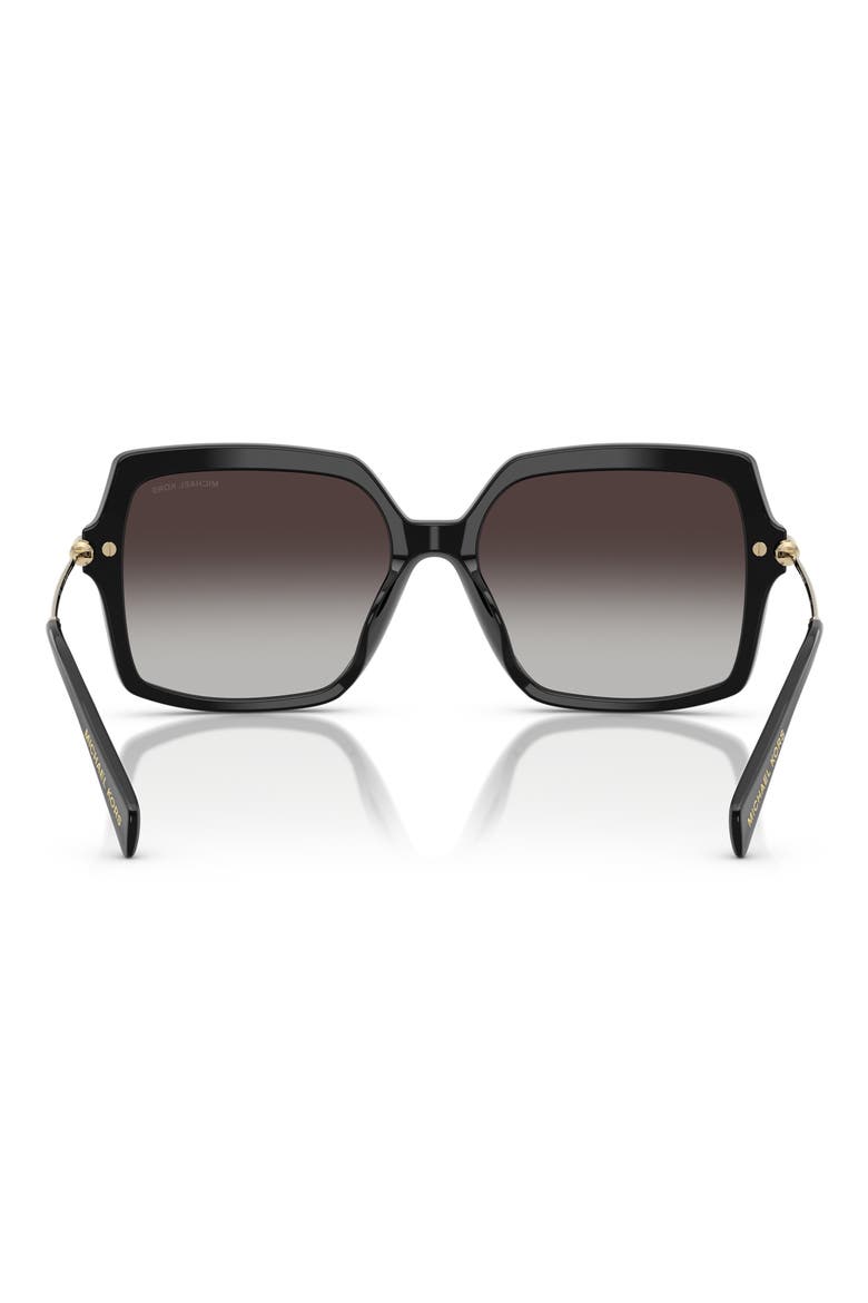 Quogue 57mm Square Sunglasses, Alternate, color, BLACK / DARK GREY GRADIENT