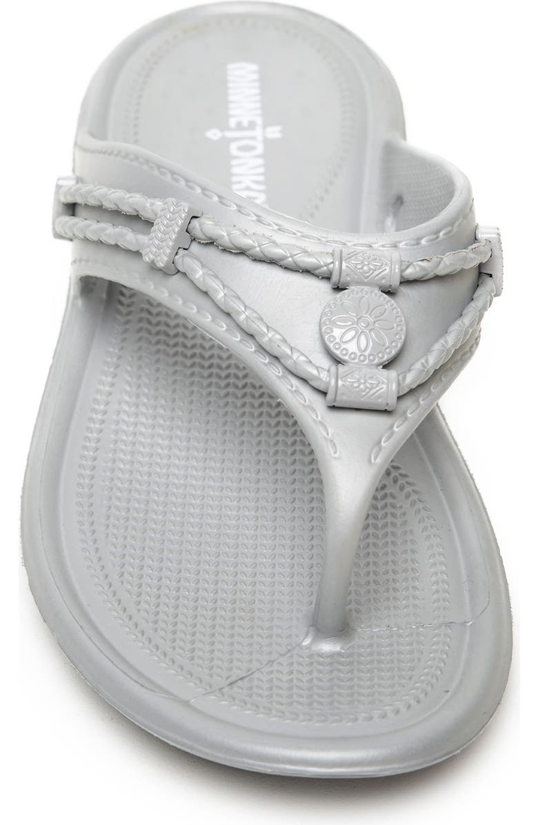 Minnetonka Silverthorne Prism Waterproof Flip Flop, Alternate, color, Grey