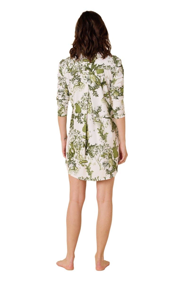 The Cat's Pajamas Pima Knit Night Shirt Conversational, Alternate, color, Woodside