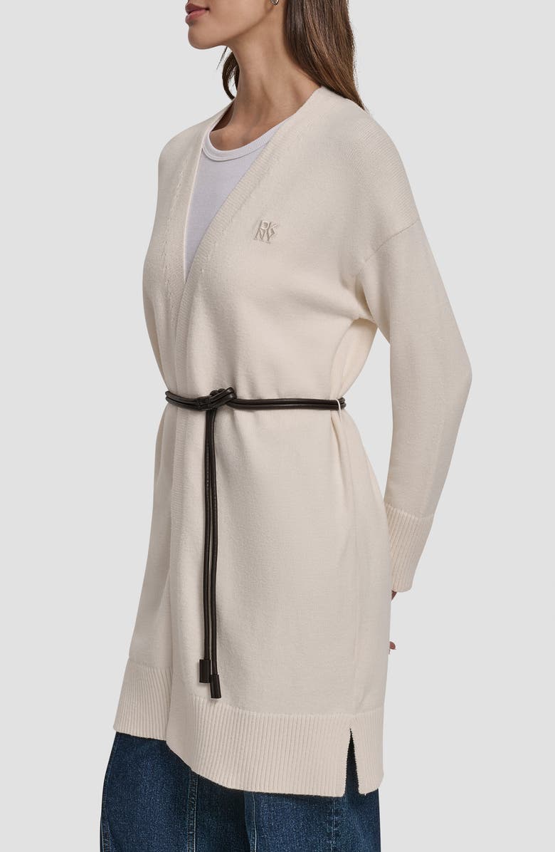 DKNY Jeans Relaxed Cardigan, Alternate, color, Blonde/ Brown