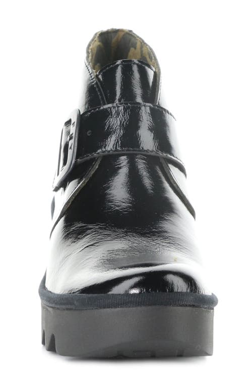 Fly London Brit Wedge Bootie In Black