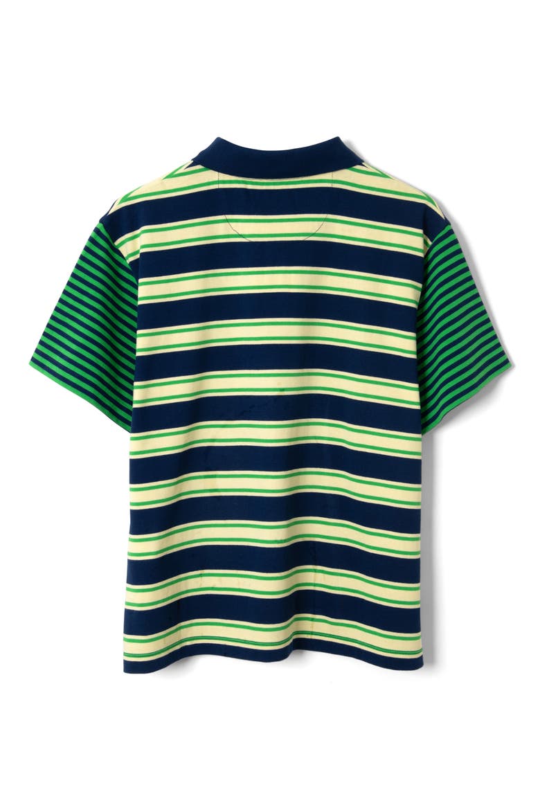 Zia Mix Stripe Rugby Polo, Alternate, color, GREEN MULTI