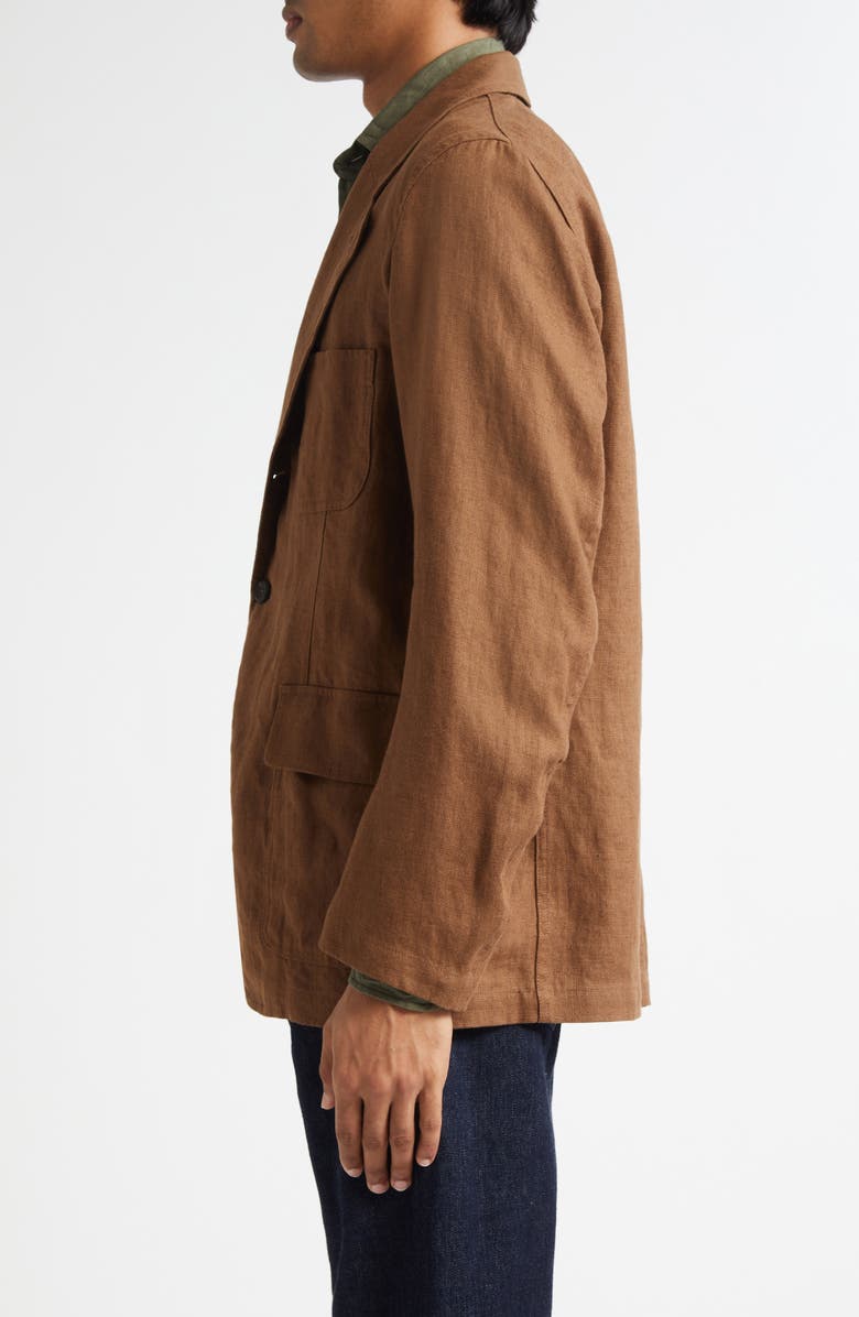 Drake's Mk. I Linen Games Sport Coat, Alternate, color, Coffee