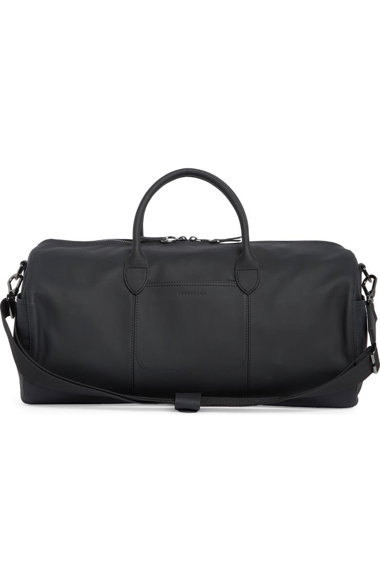 Longchamp Parisis Duffle Bag, Alternate, color, Black