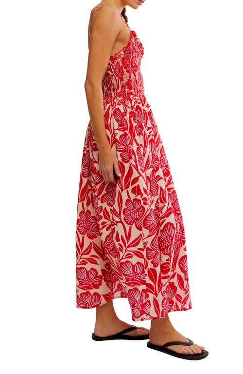 Shop Free People Sweet Nothings Floral Print Sleeveless Maxi Sundress In Gardenia Combo