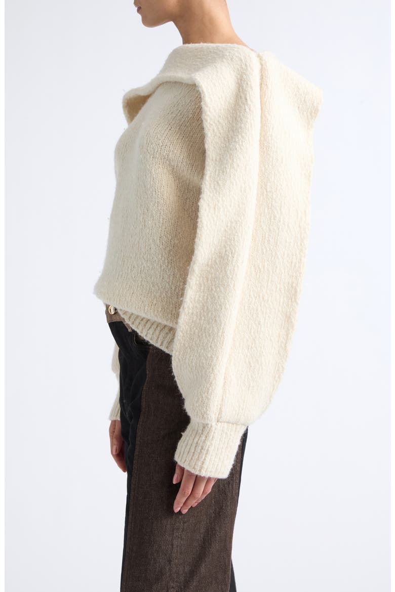 Umber Wool Blend Sweater, Alternate, color, BUFF
