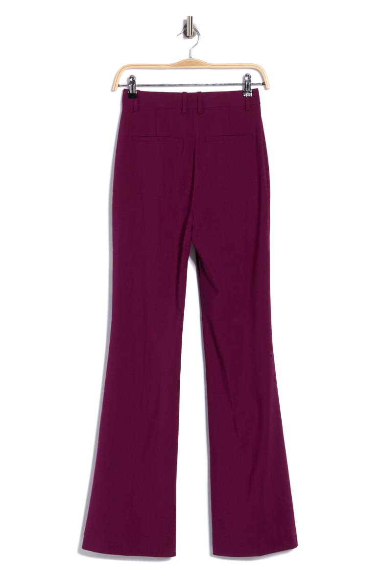 Demitria Sevona High Waist Stretch Wool Pants, Alternate, color, SANGRIA