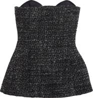DIESEL® T-Orset Bouclé Tweed Corset Top