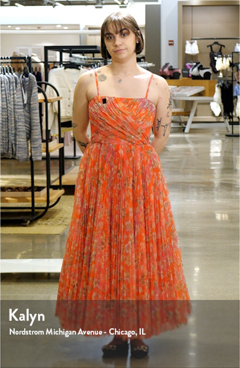 Quinn Pleated Midi Cocktail Dress, sales video thumbnail