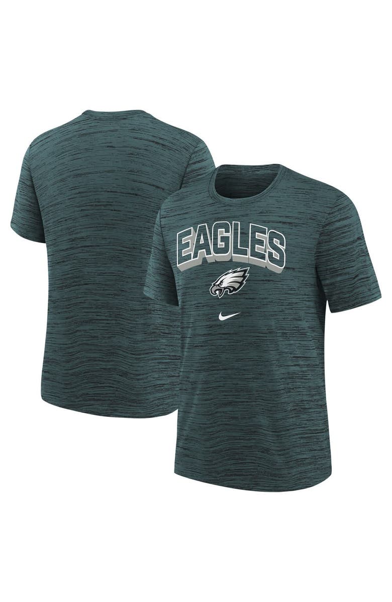 Nike Youth Nike  Midnight Green Philadelphia Eagles Sideline Velocity Performance T-Shirt, Main, color, Green