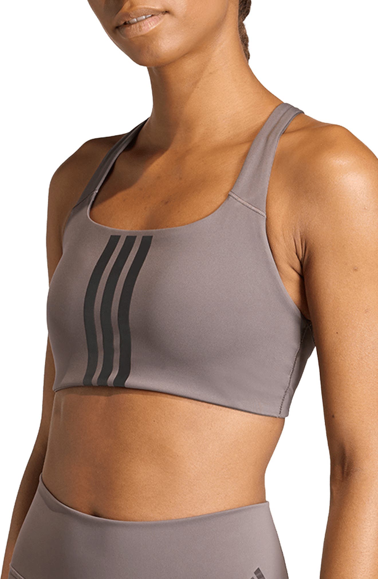 adidas Opt 3-Stripes Low Impact Sports Bra