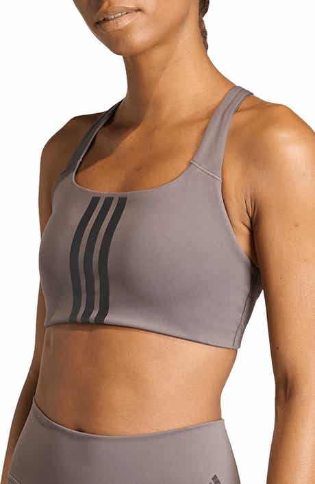 adidas Opt 3-Stripes Low Impact Sports Bra