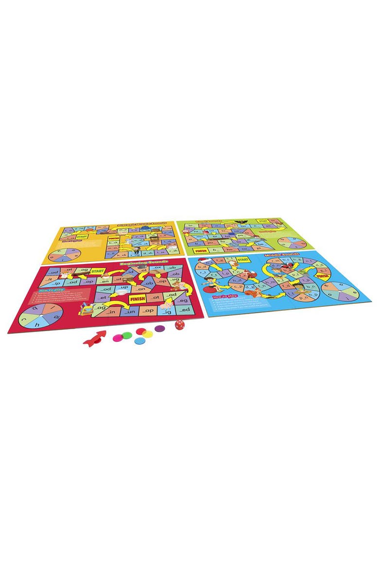 Phonics Board Games Set, Alternate, color, Multicolored
