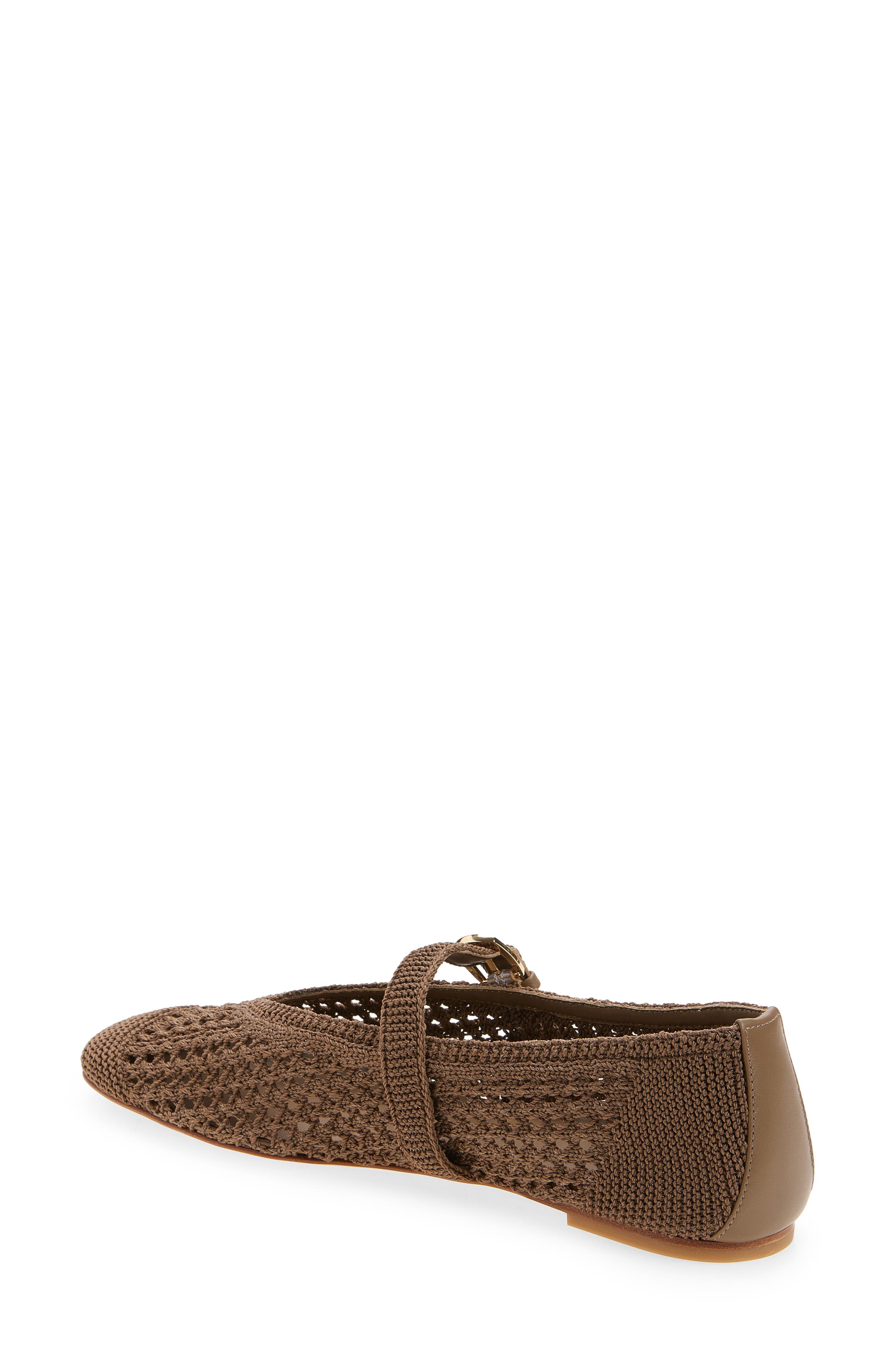 Stuart Weitzman Leora Mary Jane Flat, Alternate, color, Smokey Taupe