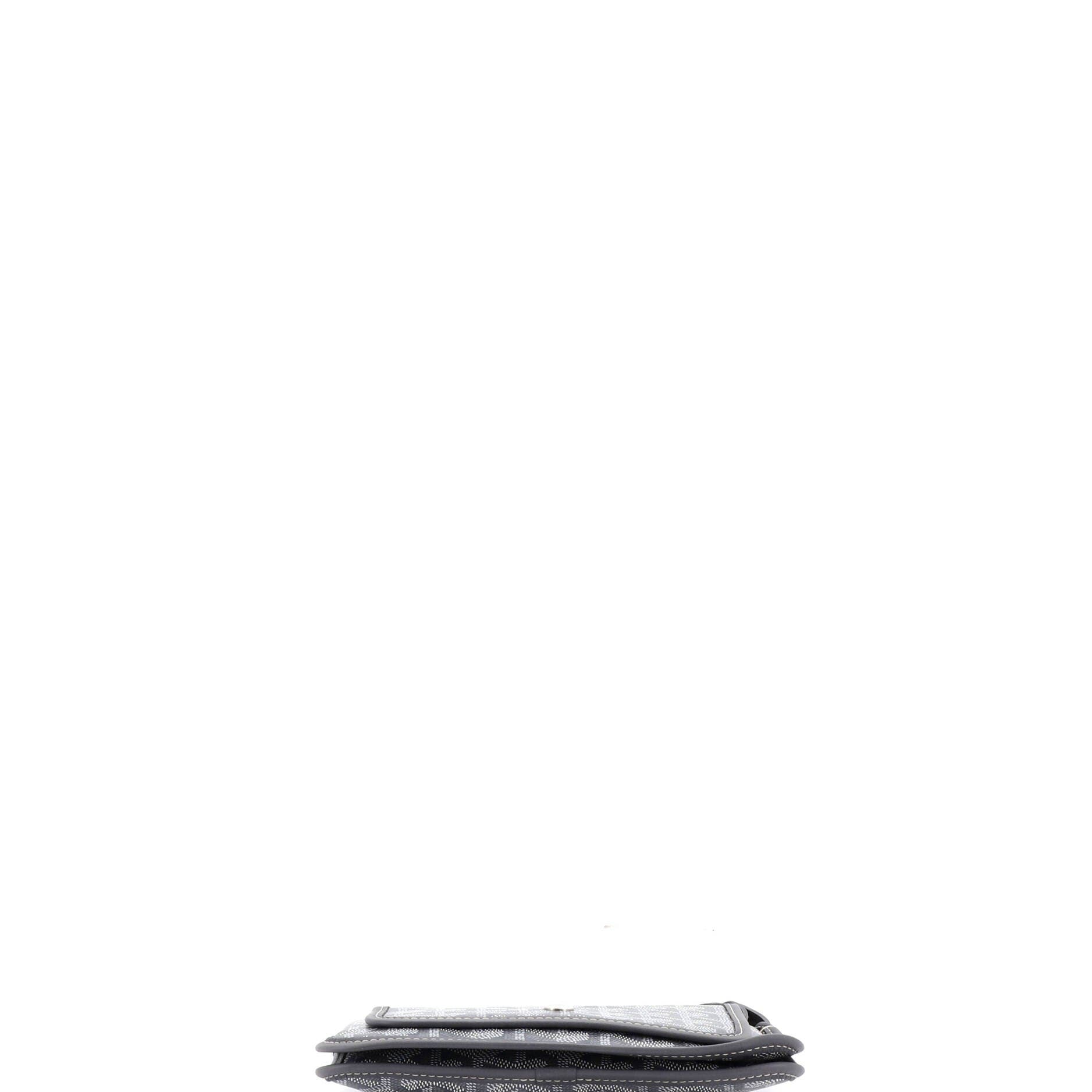 Plumet Clutch Wallet Coated Canvas, Alternate, color, Grey
