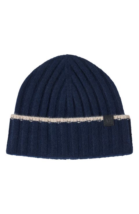 Cashmere Wide Rib Beanie
