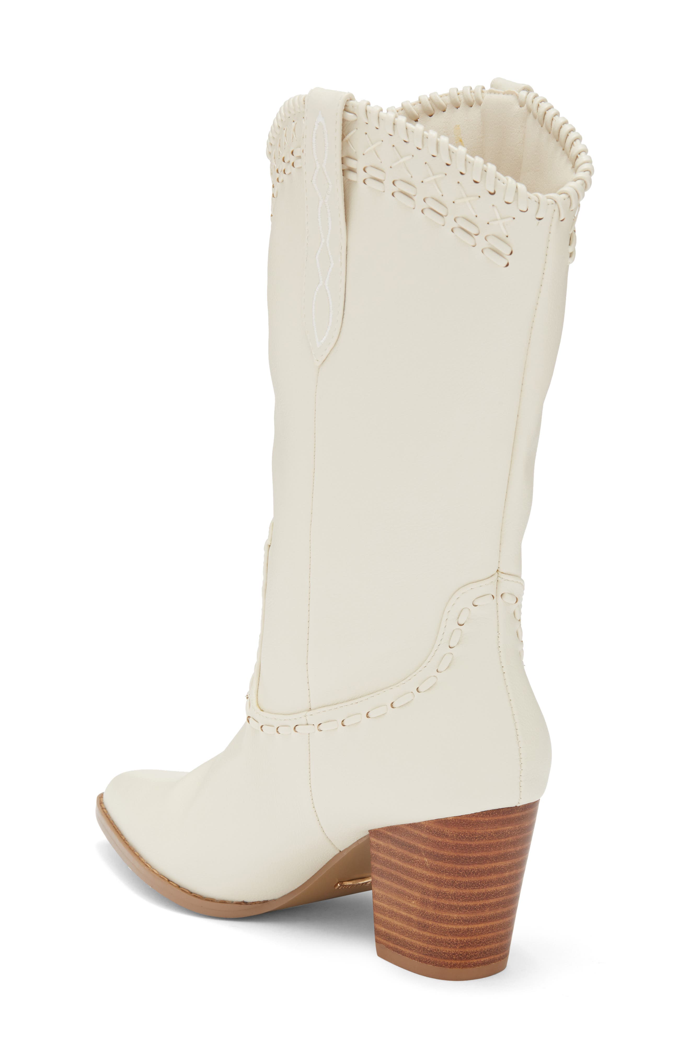 Billini Fulya Cowboy Boot, Alternate, color, Ivory