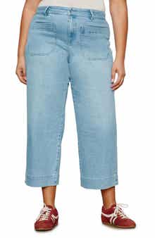 Sanctuary The Marine High Waist Patch Pocket Crop Jeans