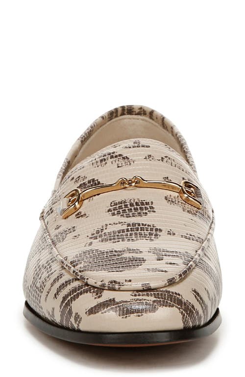 Sam Edelman Loraine Bit Loafer Roccia Grey Leather In Roccia