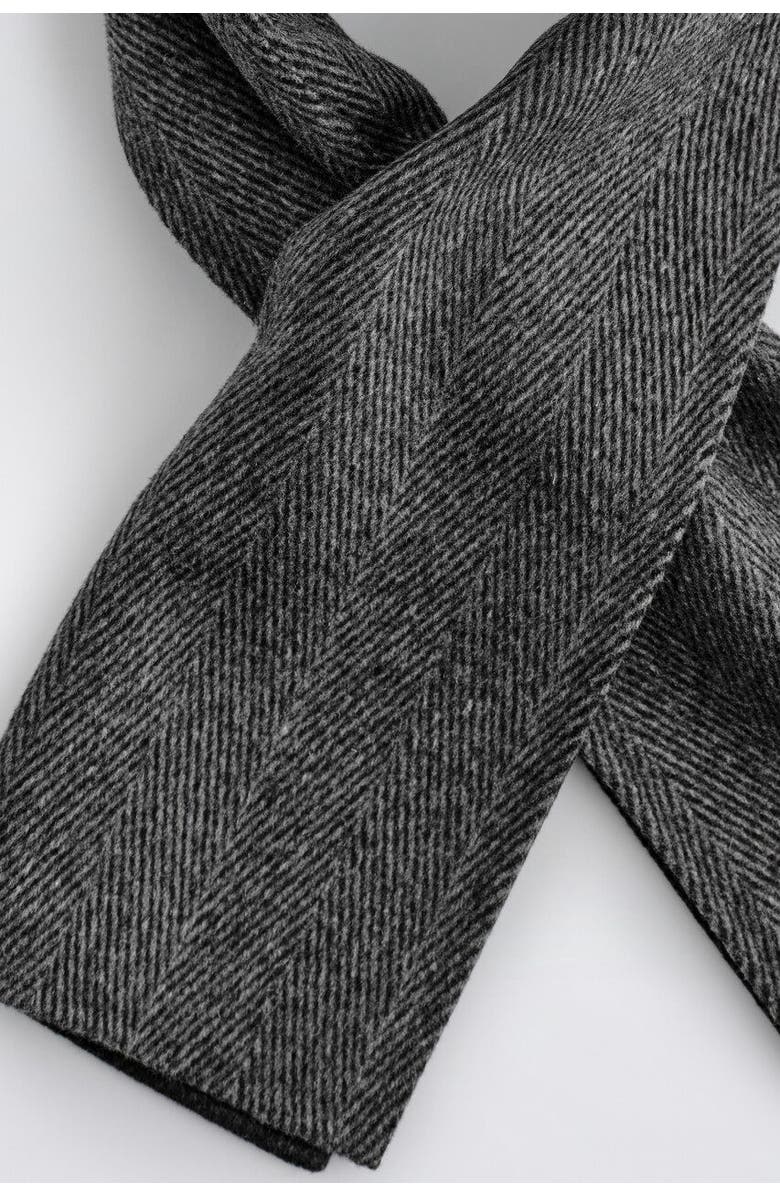 COS Double-faced Wool Scarf, Alternate, color, Gray