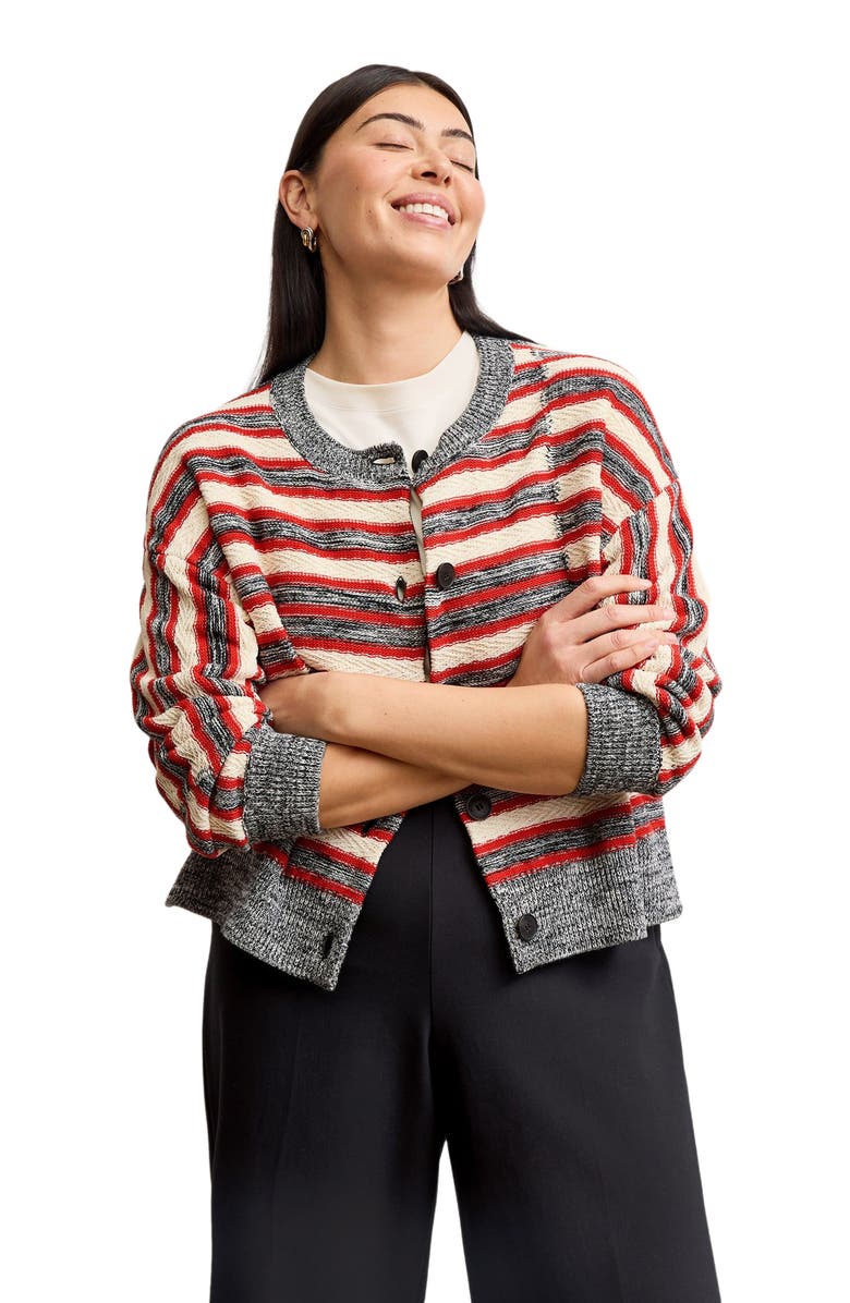 M.M.LaFleur Miriam Oversized Cardigan - Multi Knit, Alternate, color, 