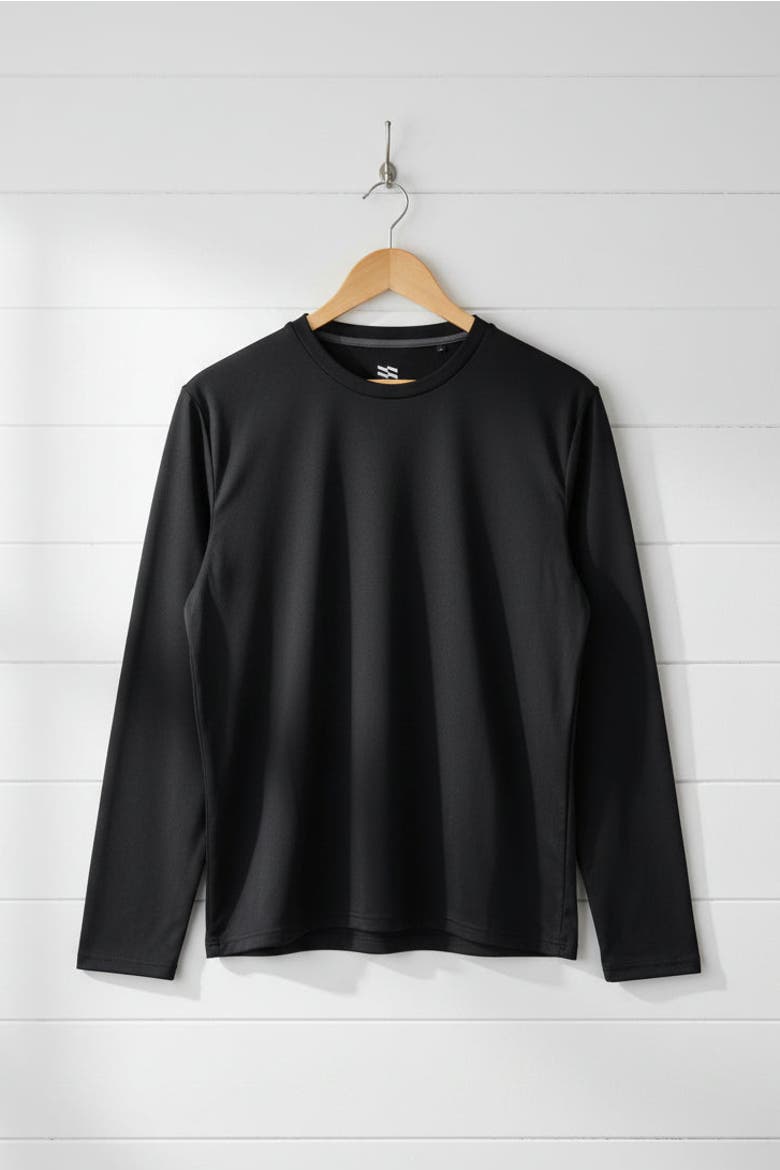 Men's Baseline DriComfort Long Sleeve Tee, Alternate, color, Black