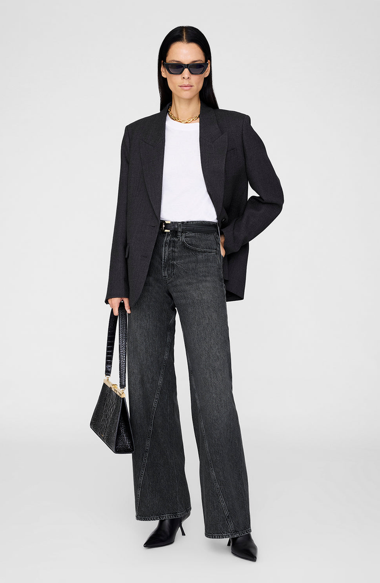 ANINE BING Brie Jean, Alternate, color, Arctic Night Black