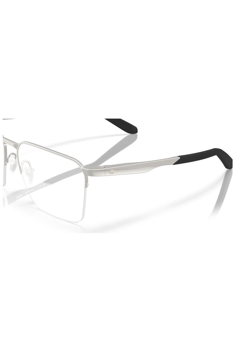 55mm Square optical glasses, Alternate, color, Silver