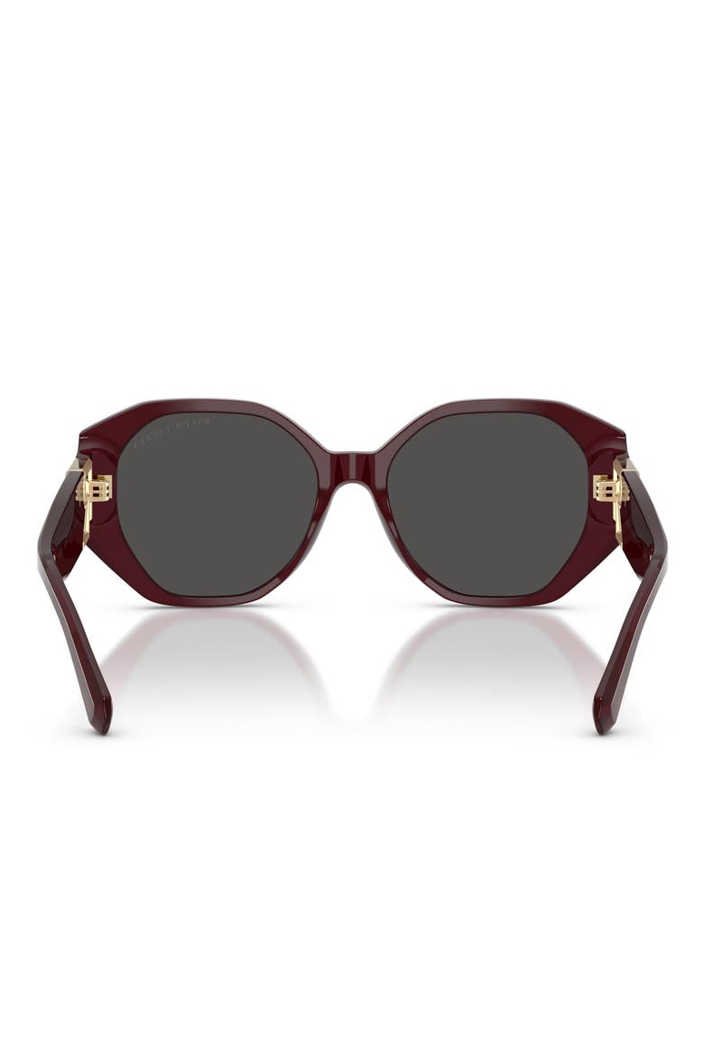 54mm Juliette Gradient Butterfly Sunglasses, Alternate, color, SOLID BORDEAUX / DARK GREY