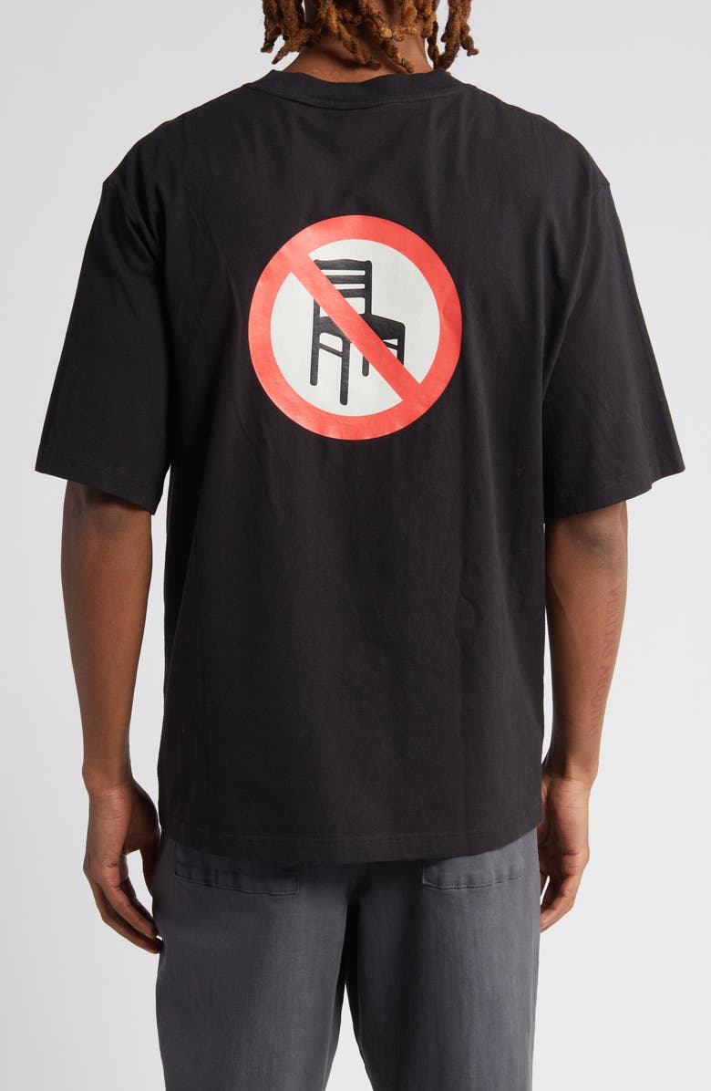 BOILER ROOM No Sitting Cotton Graphic T-Shirt, Alternate, color,