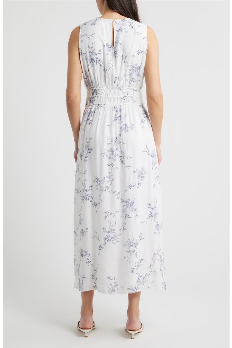 Floral Print Sleeveless Maxi Dress, Alternate, color, BLUE OPAL FLORAL