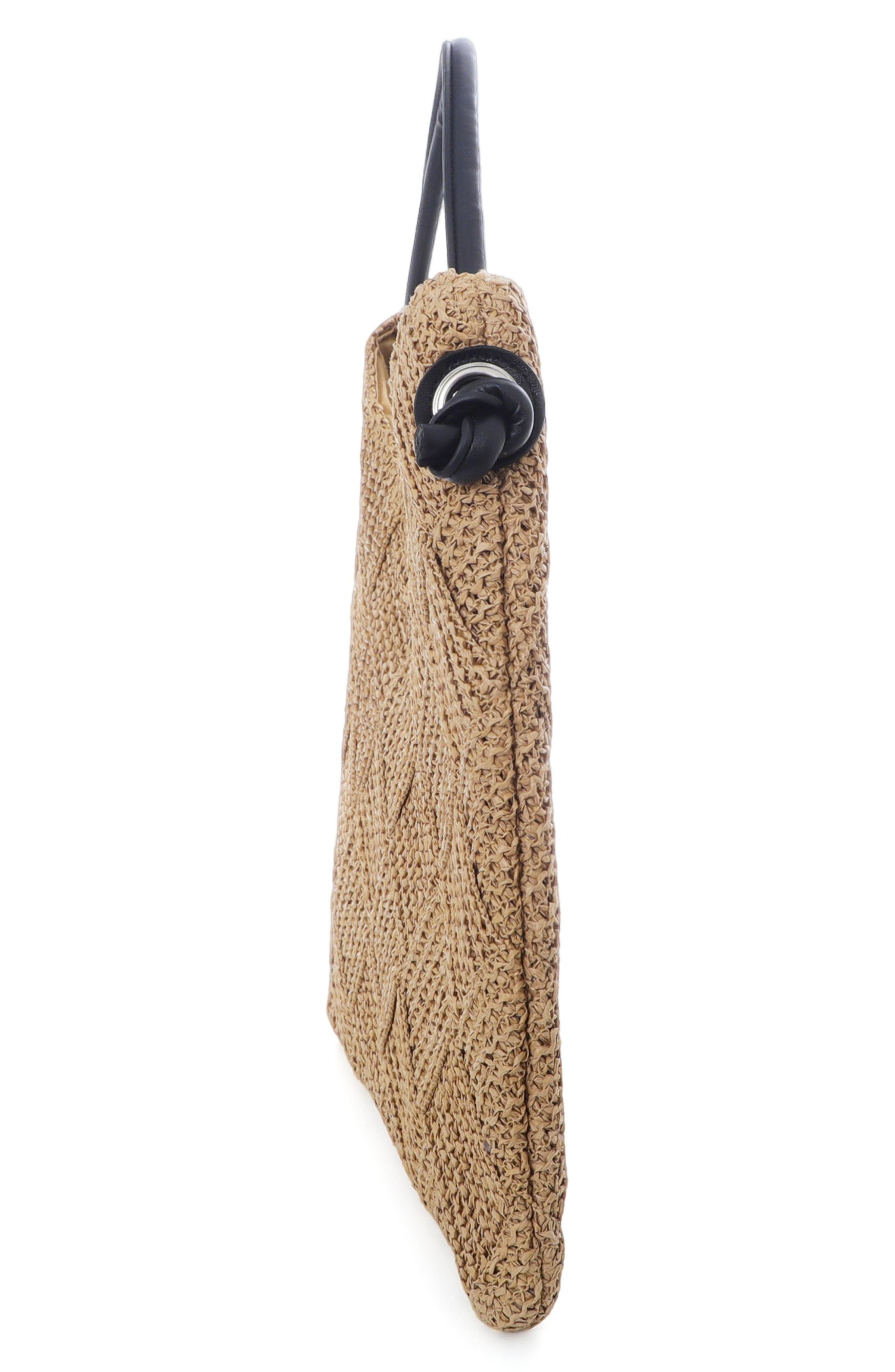 Adornia Raffia Hobo Shoulder Bag, Alternate, color, Brown