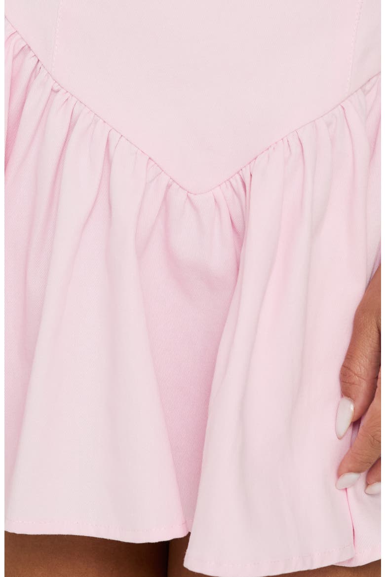 Esatora Halter Flare Minidress, Alternate, color, PINK