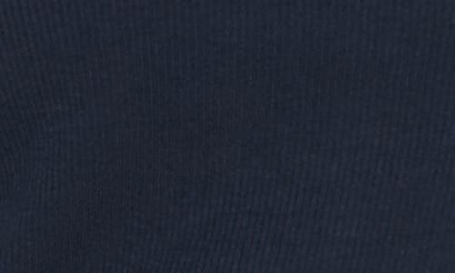 Nic + Zoe Nic+zoe Perfect Rib Cotton Blend Funnel Neck Top In Blue