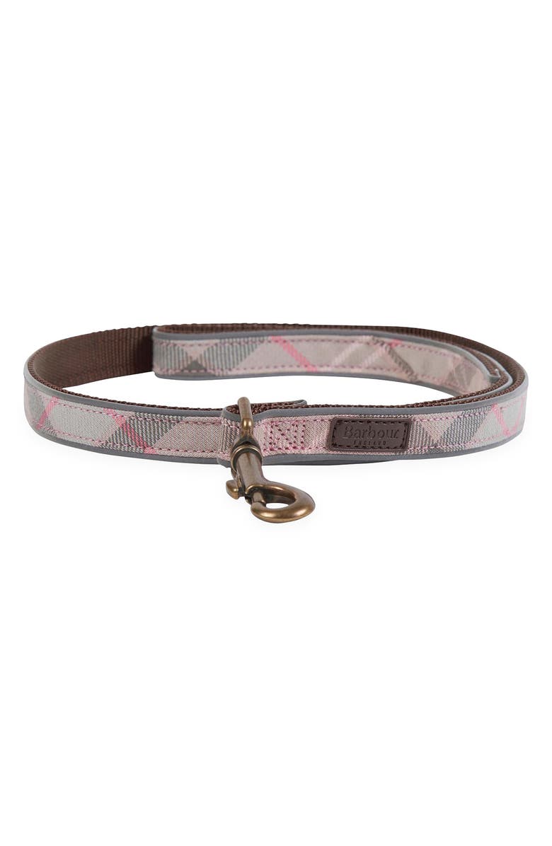 Barbour Reflective Tartan Dog Lead, Main, color, 