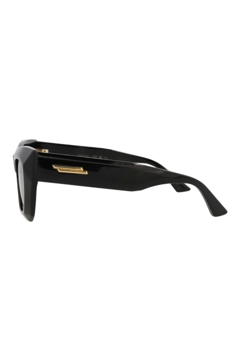 52mm Cat Eye Sunglasses, Alternate, color, BLACK BLACK GREY