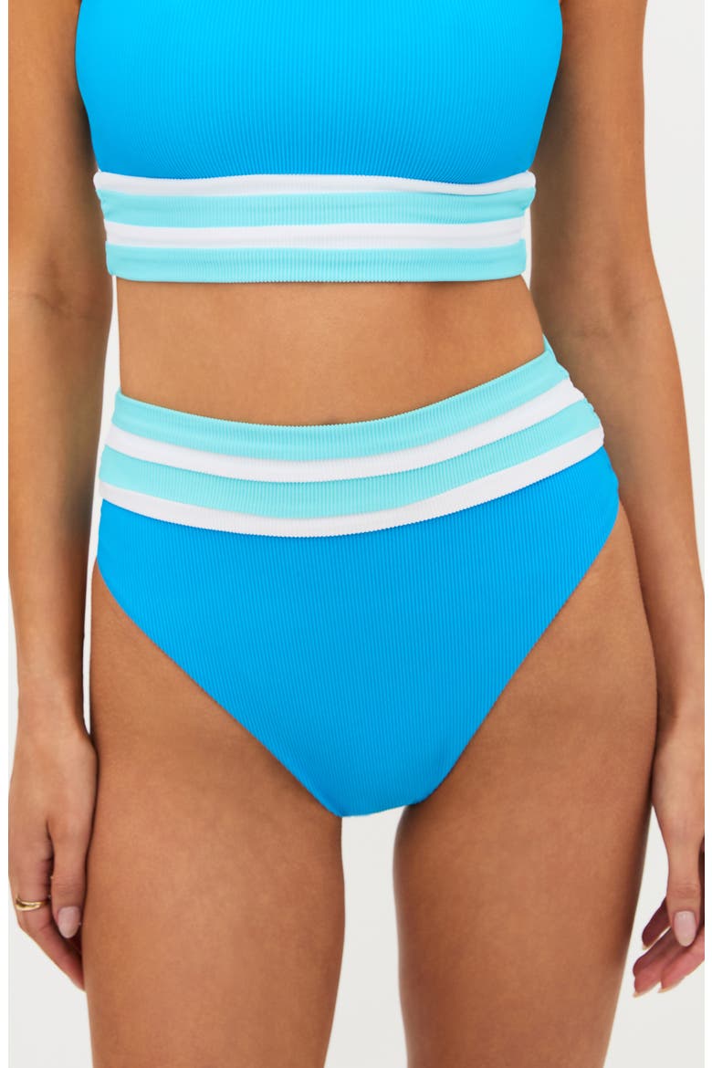 Thalia High Rise Bikini Bottoms, Main, color, RIVIERA ROYAL