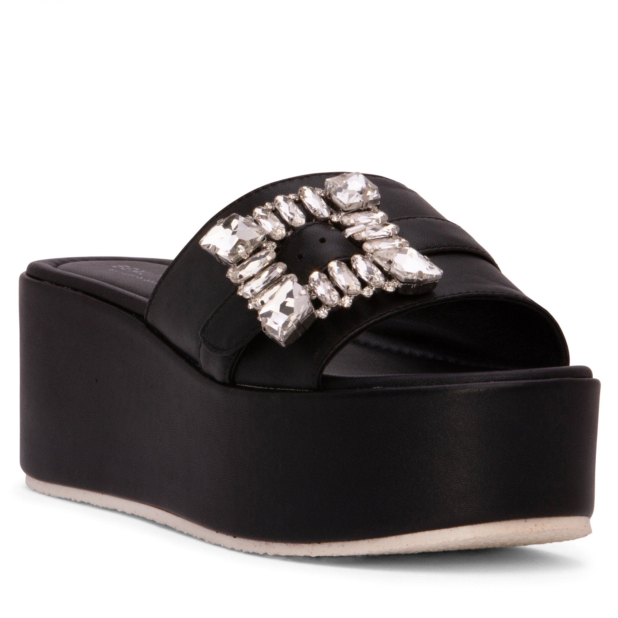 BEAUTIISOLES Dita Platform Sandal, Main, color, Black