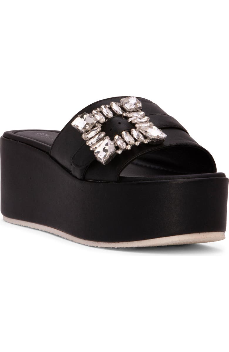 BEAUTIISOLES Dita Platform Sandal, Main, color, Black