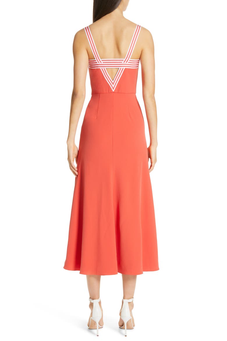 Tie Front Dress, Alternate, color, CORAL