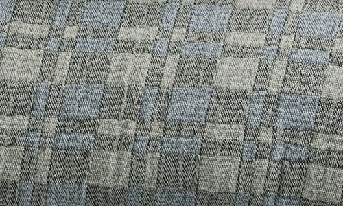 Parachute Modern Check Organic Cotton Jacquard Duvet Cover In Green