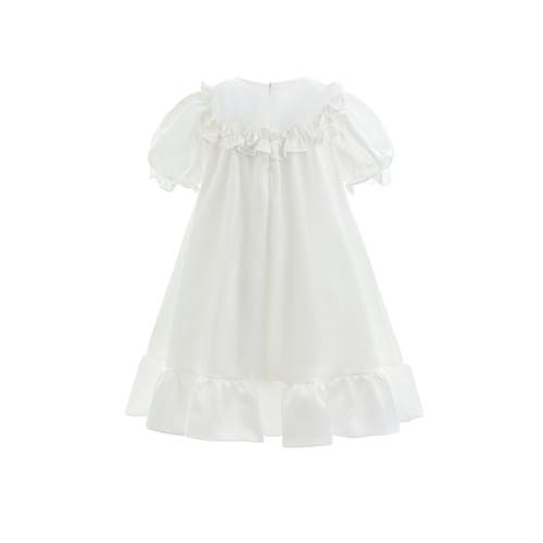 Sweet Cactus Ruffle Berlin Dress In White