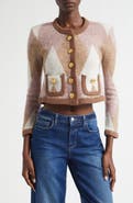 L'AGENCE Siobhan Argyle Crop Cardigan