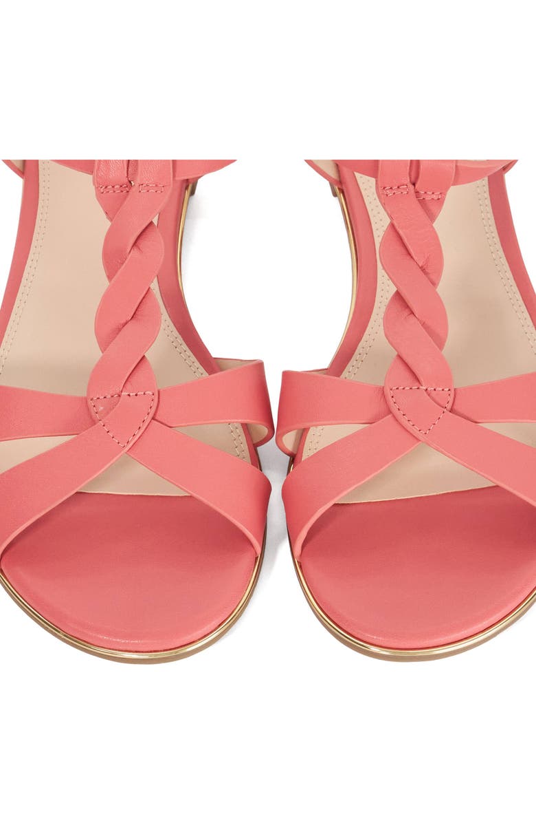 Dune London Lylar Braided Sandal, Alternate, color, Pink