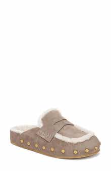 Veronica Beard Fenix Genuine Shearling Mule