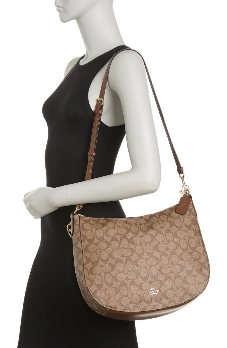 COACH Elle Signature Hobo Bag, Alternate, color,