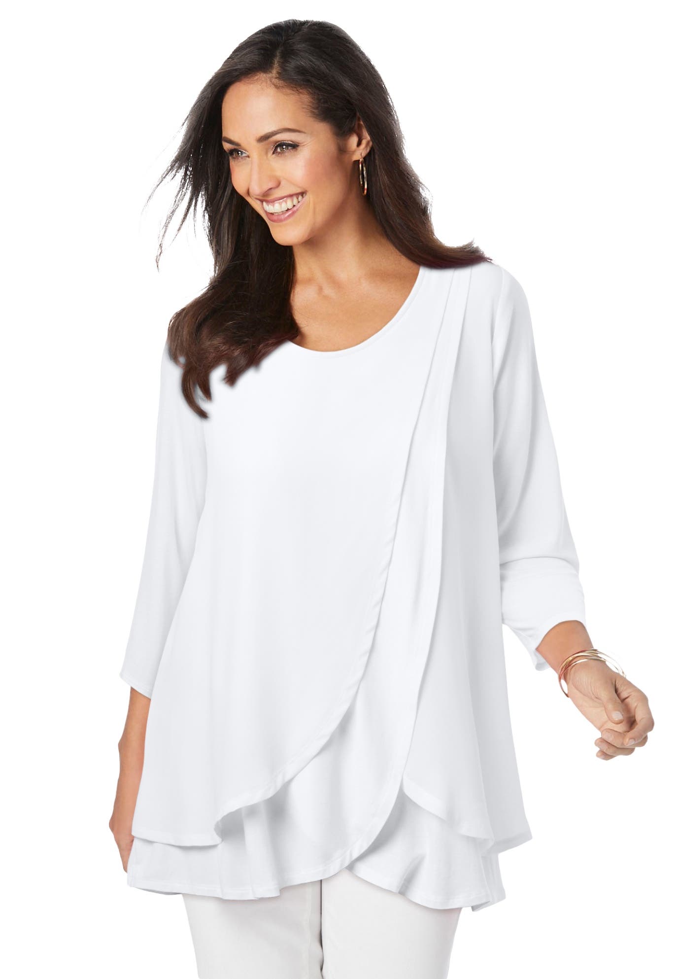 Double-Layer High-Low Tunic